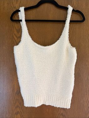 SKIMS Cream Cozy Knit Tank